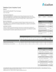 Benefit Trust | STADION MASTER ETF CL 1 16 pdf